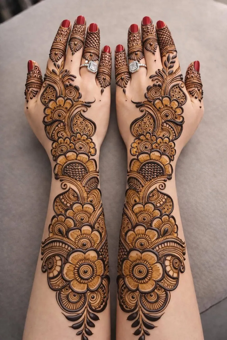 Elegant Arabic Mehndi Design #20