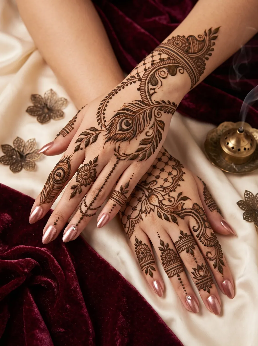 Latest Arabic Mehndi Design #25