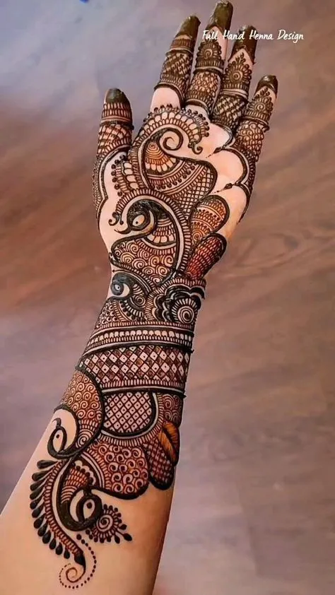 Classic Arabic Mehndi Design #42