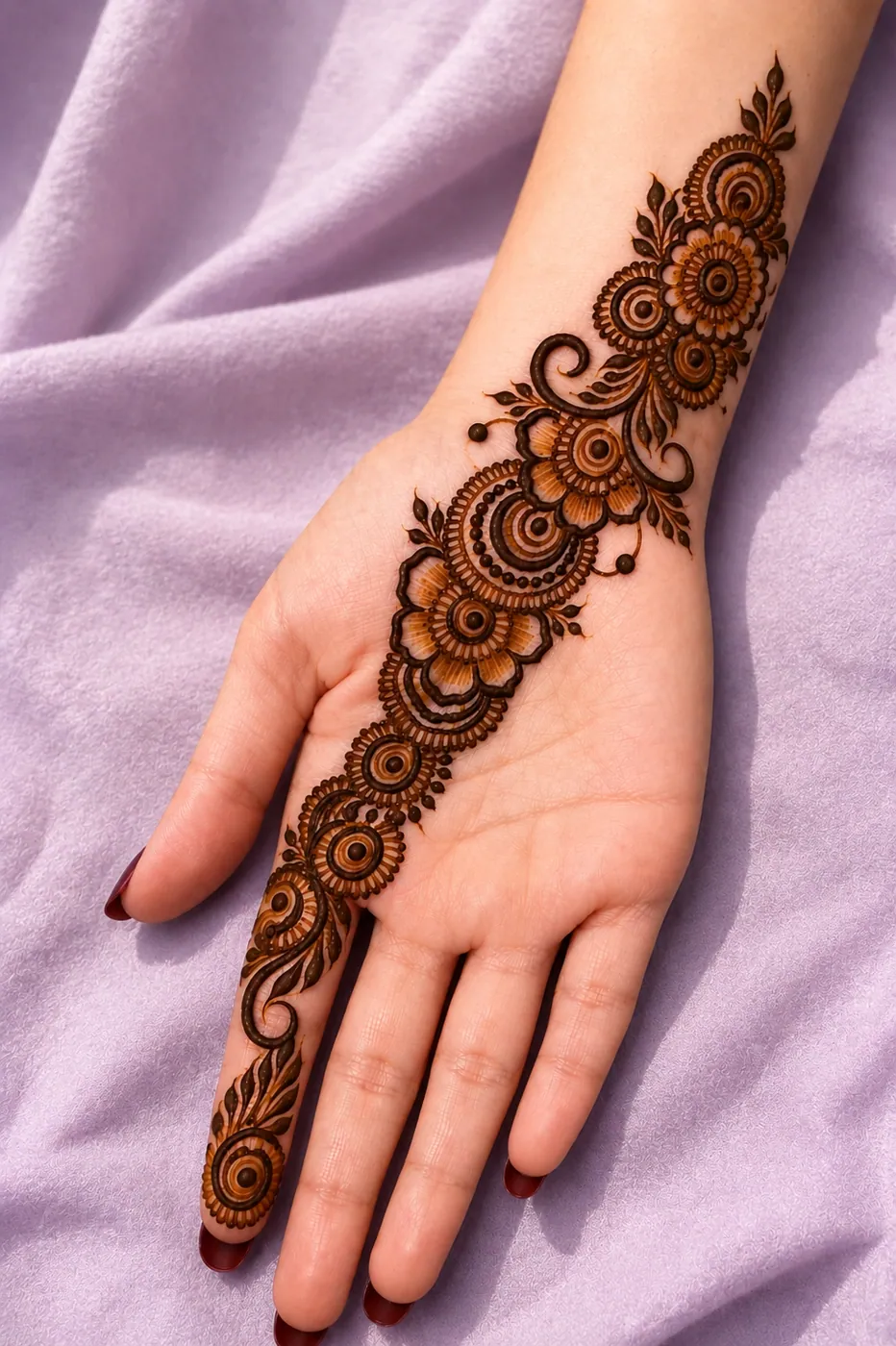 Beautiful Arabic Mehndi Design #44