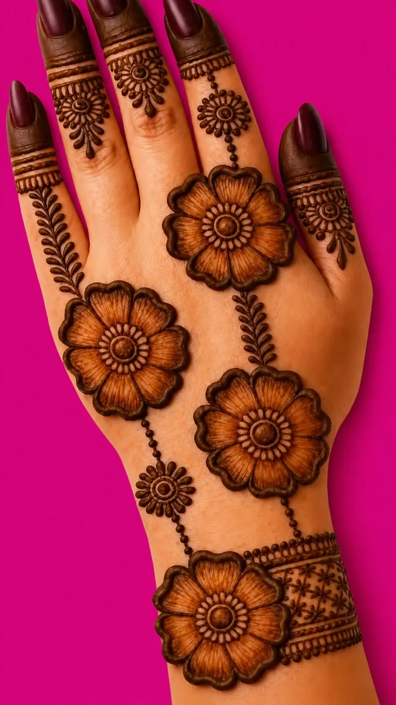 Beautiful Arabic Mehndi Design #54