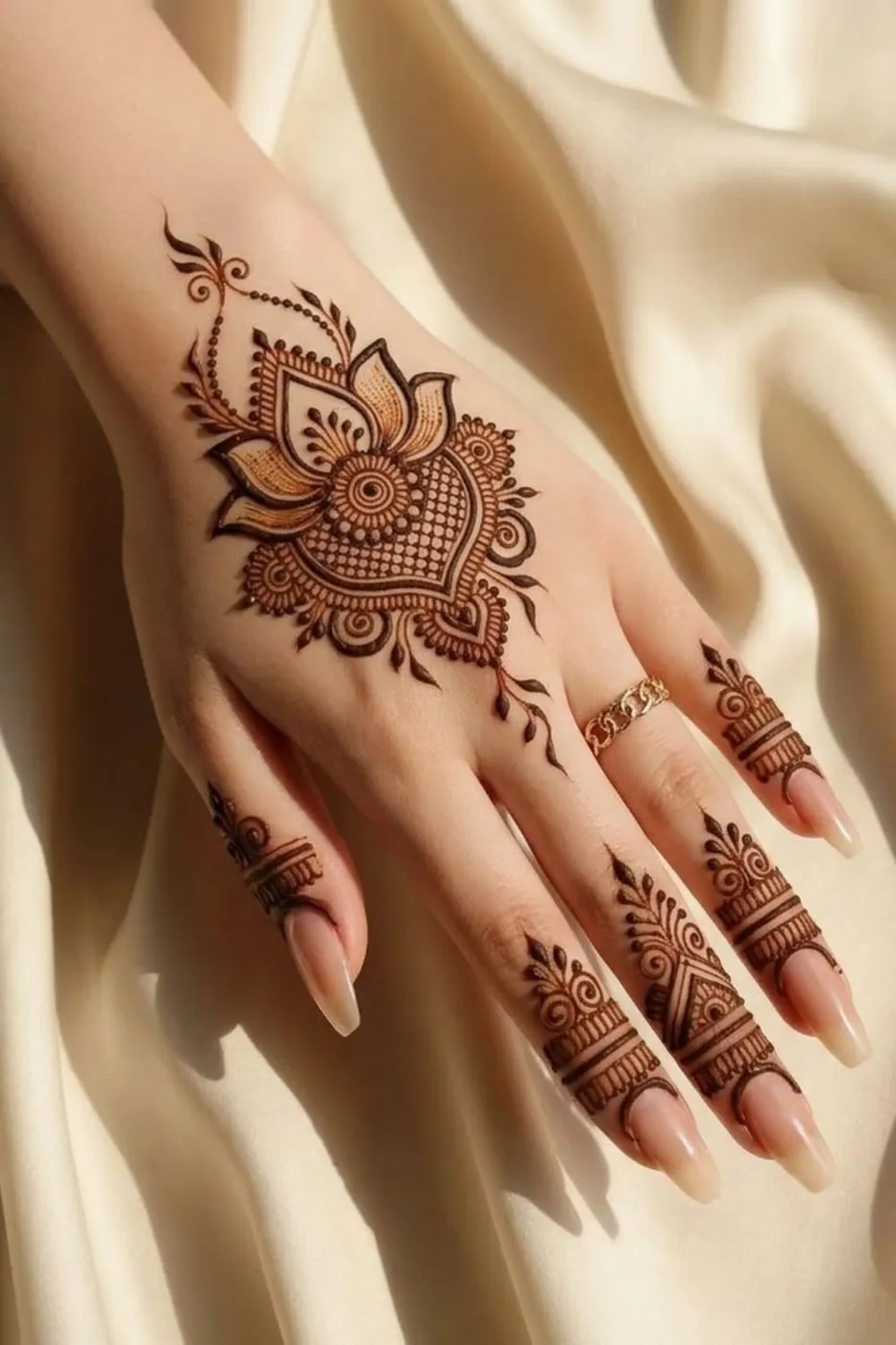 Beautiful Arabic Mehndi Design #64