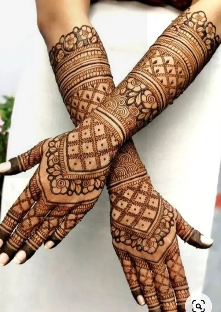 Latest Arabic Mehndi Design #65
