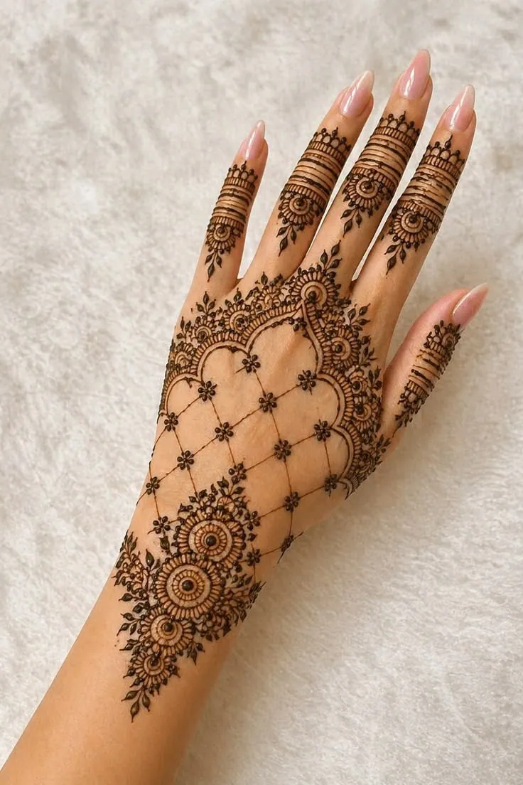 Latest Arabic Mehndi Design #75