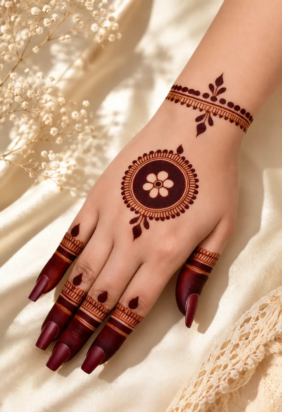 Trendy Arabic Mehndi Design #76