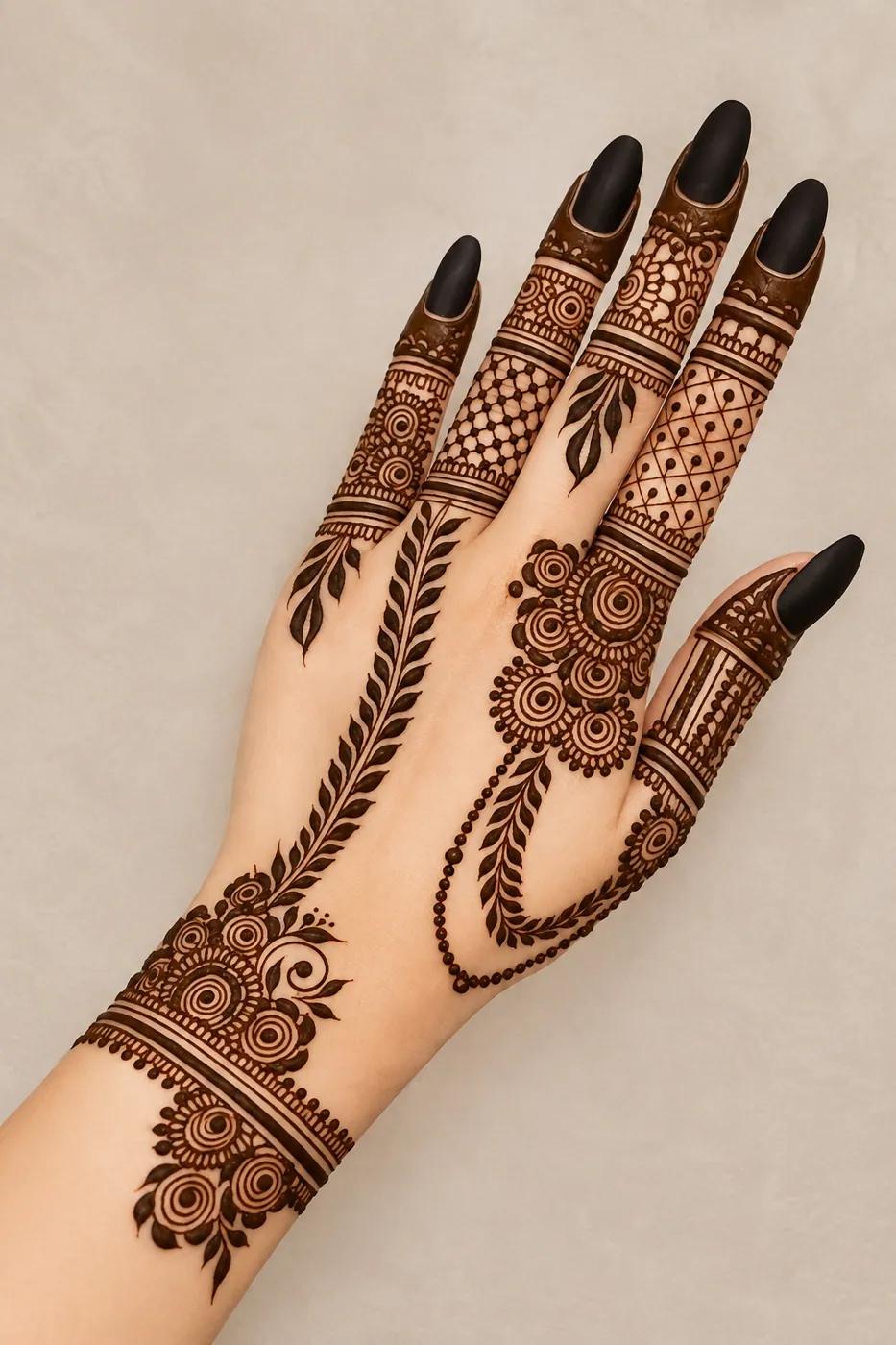 Charming Arabic Mehndi Design #79
