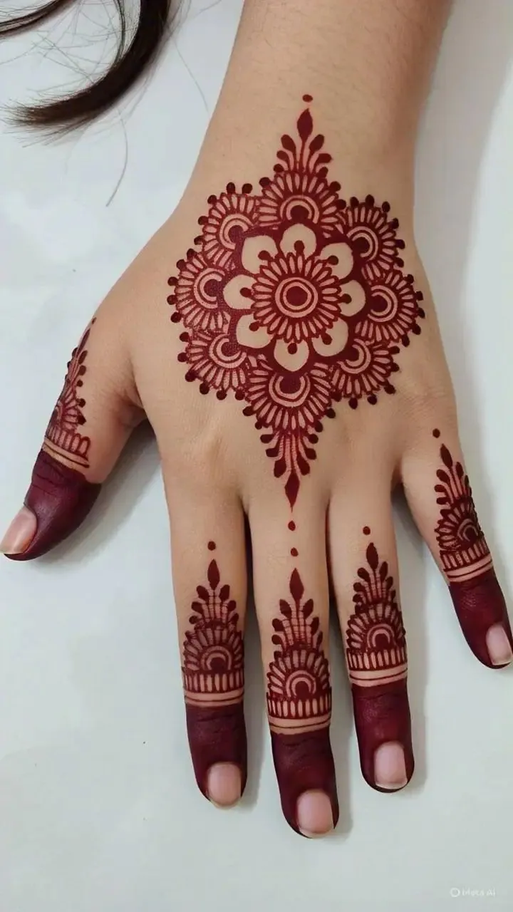 Elegant Arabic Mehndi Design #80