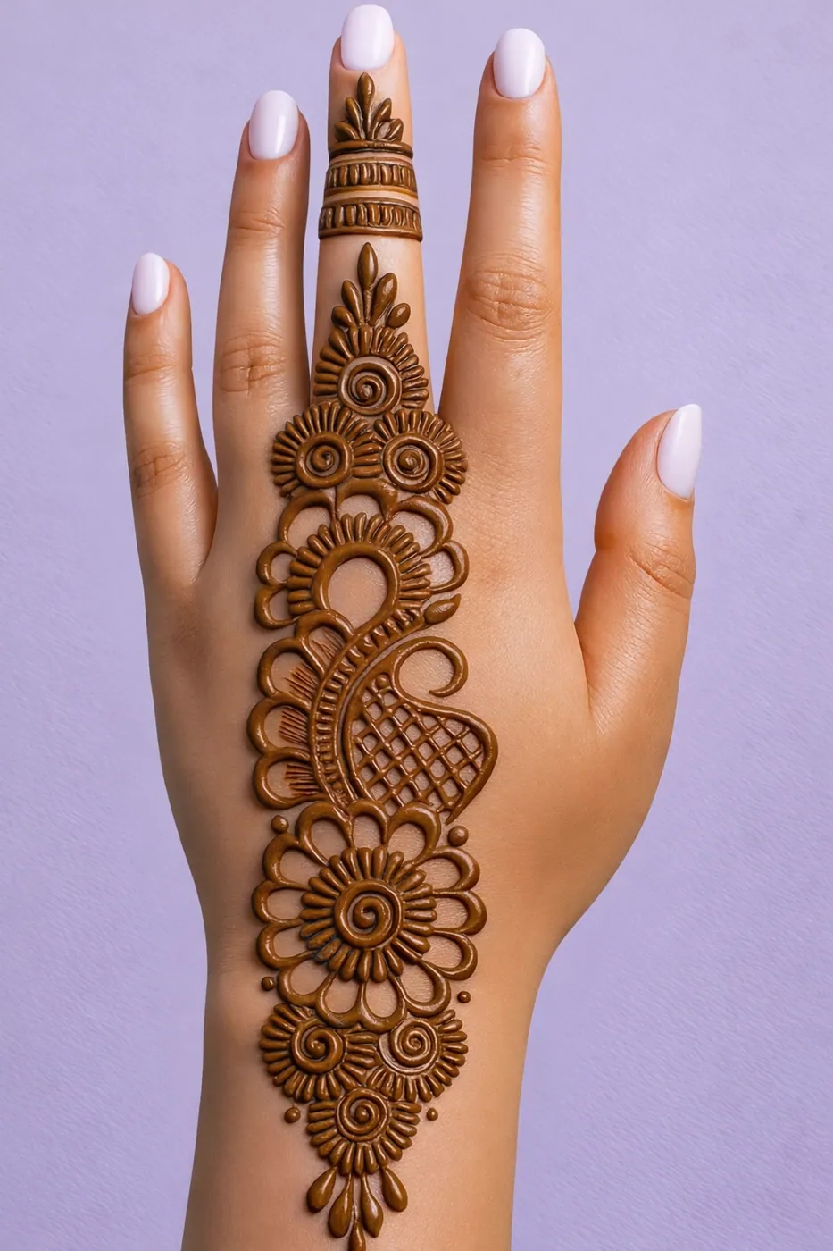 Classic Arabic Mehndi Design #82