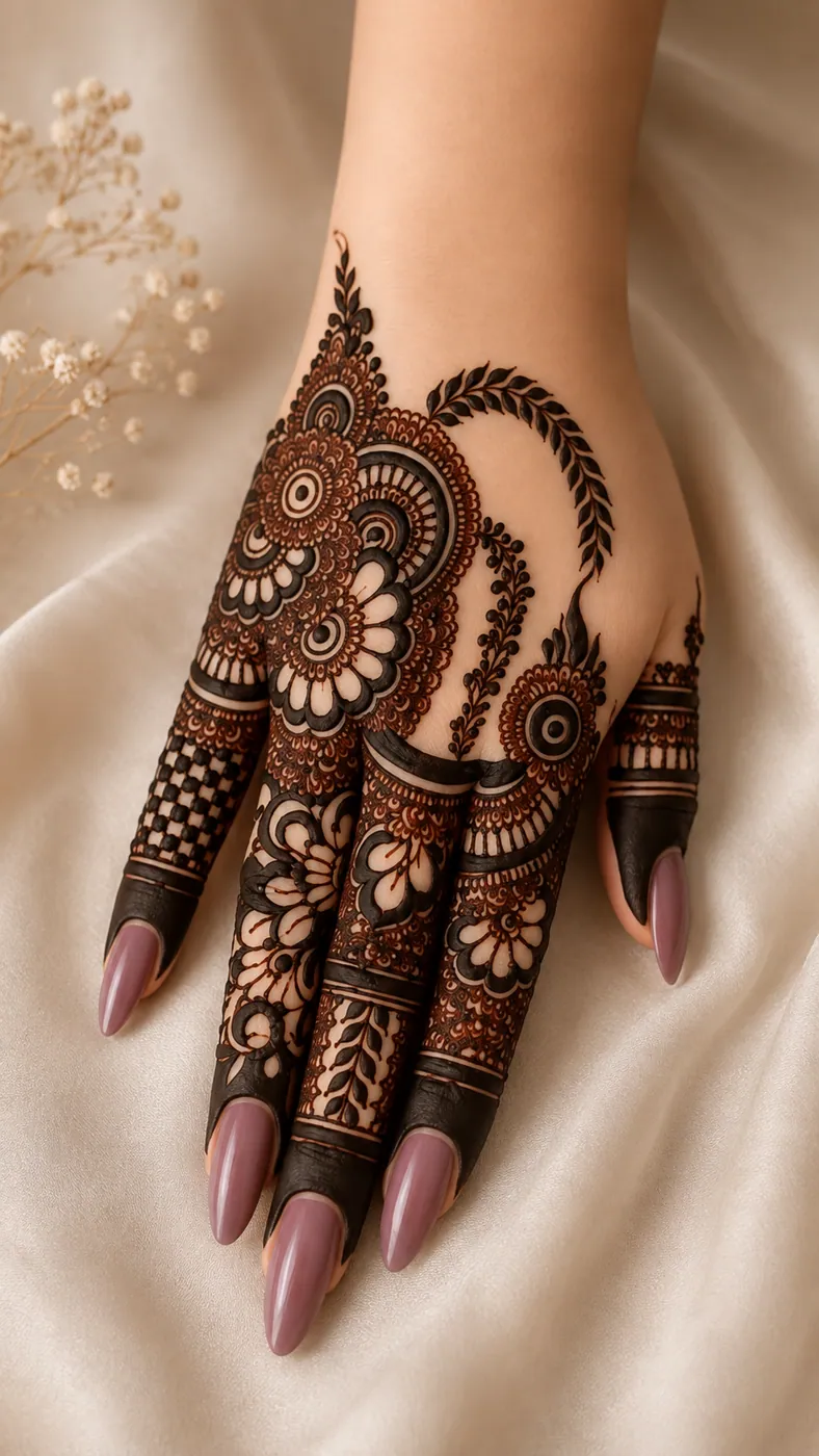 Stylish Arabic Mehndi Design #93
