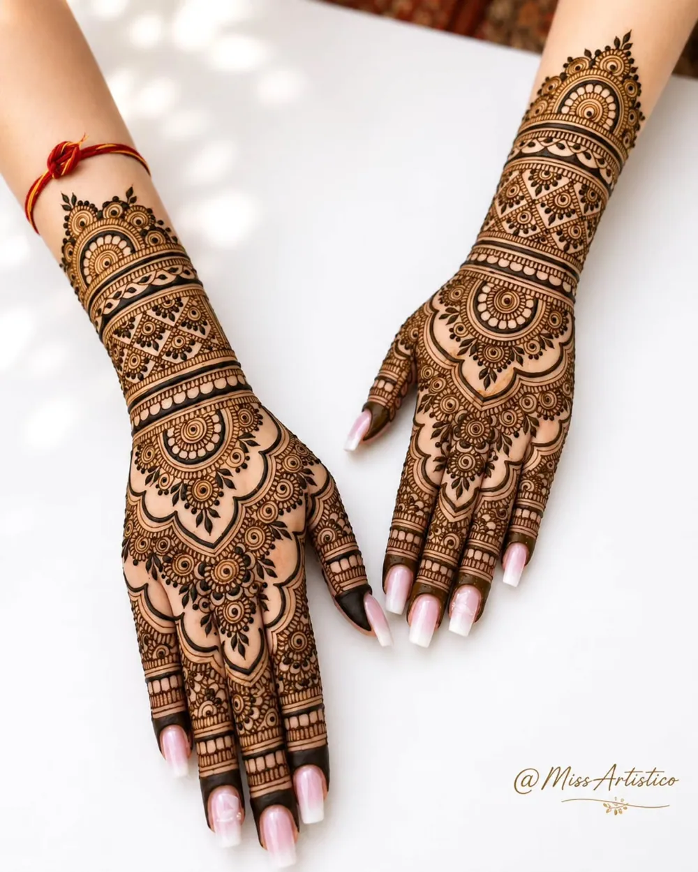 Modern Bridal Mehndi Design #21