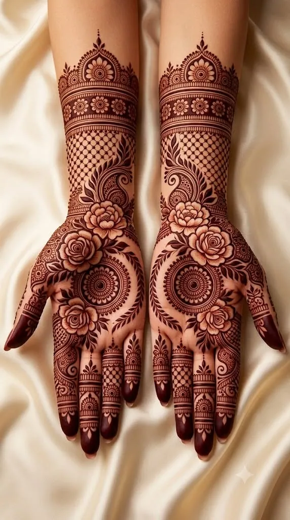 Intricate Bridal Mehndi Design #28