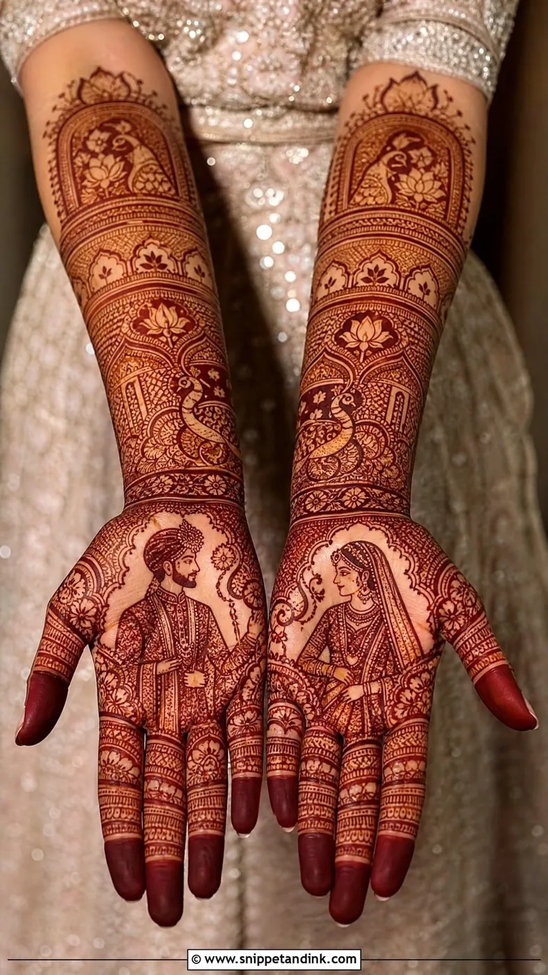 Charming Bridal Mehndi Design #29