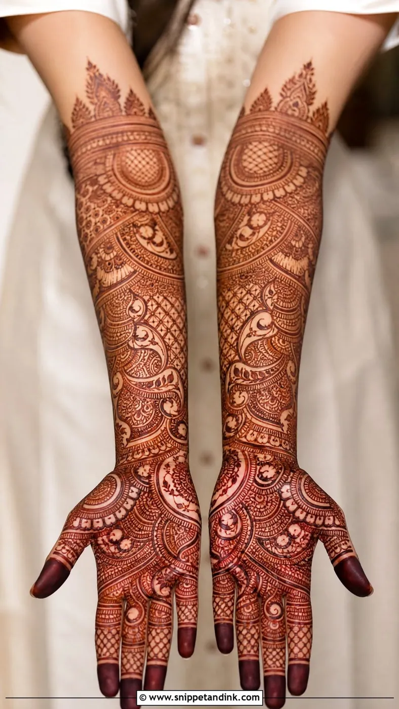 Elegant Bridal Mehndi Design #30