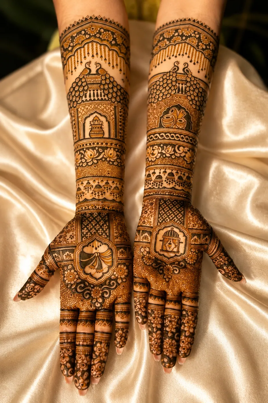 Modern Bridal Mehndi Design #31