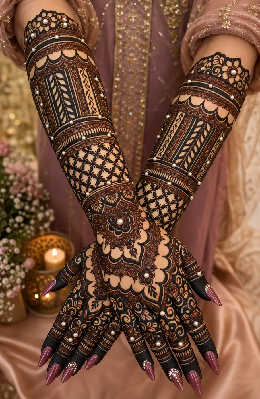 Beautiful Bridal Mehndi Design #34