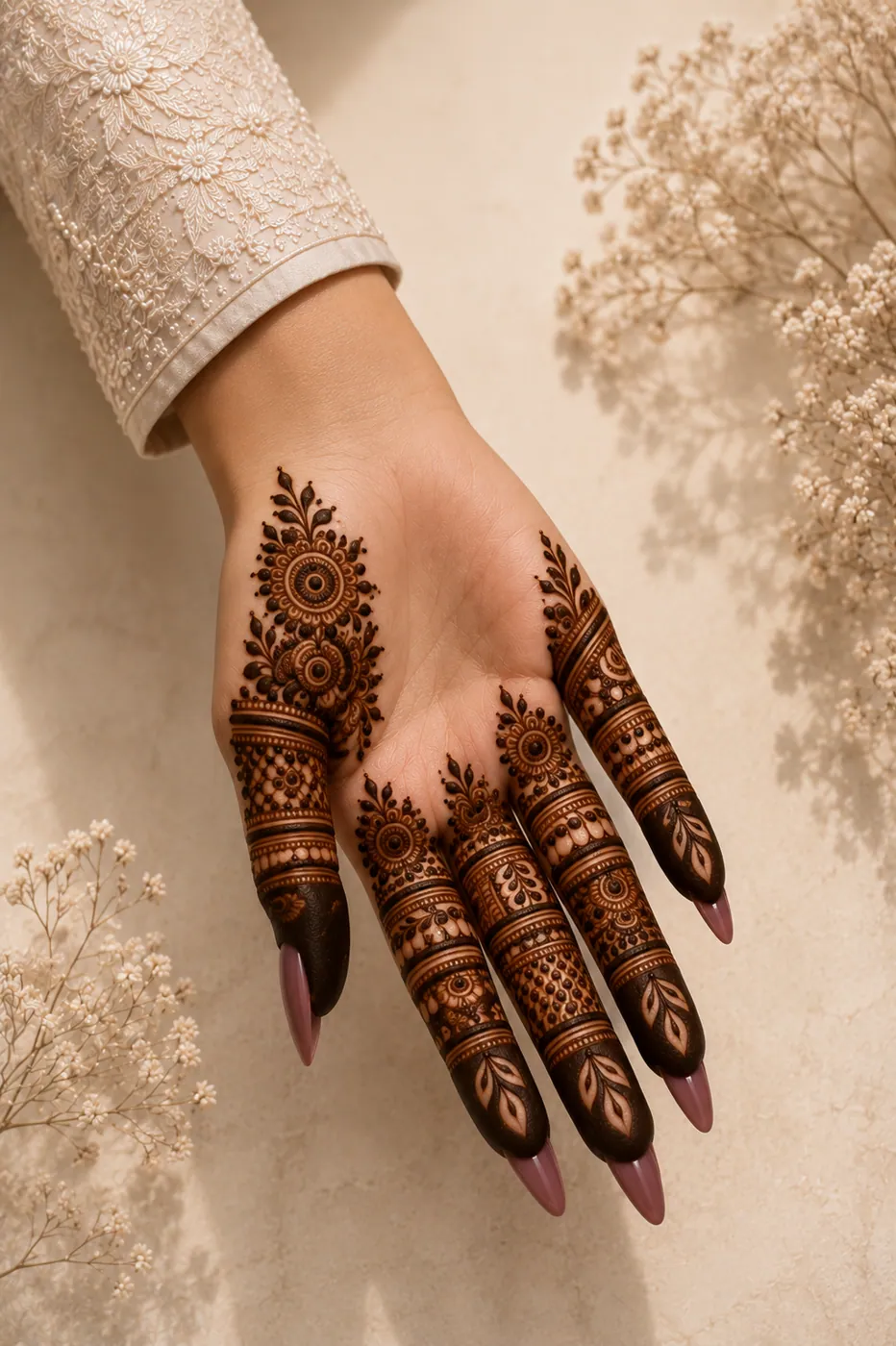 Latest Finger Mehndi Design #25