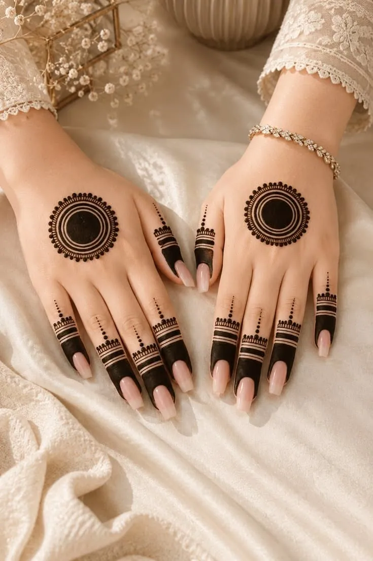 Intricate Finger Mehndi Design #38
