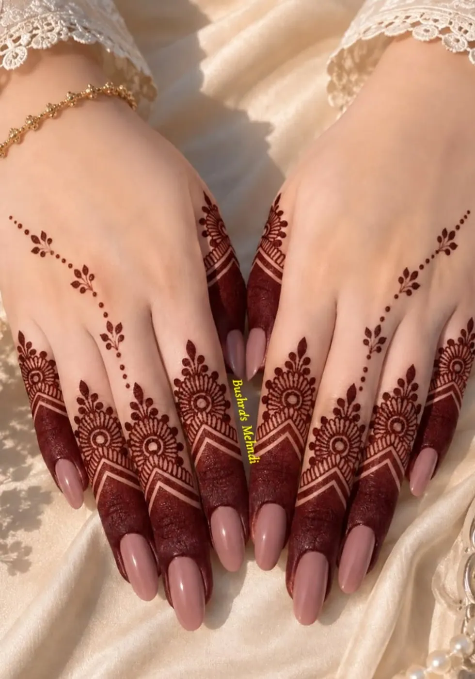 Stylish Finger Mehndi Design #43
