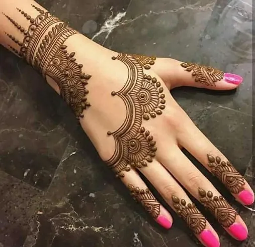 Elegant Simple Mehndi Design #150