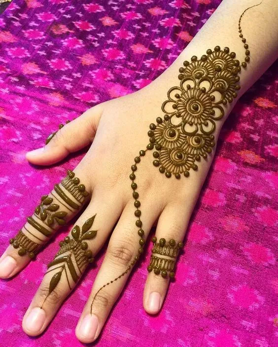 Trendy Simple Mehndi Design #156