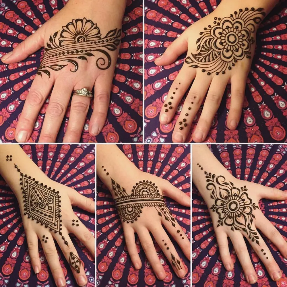Modern Simple Mehndi Design #181