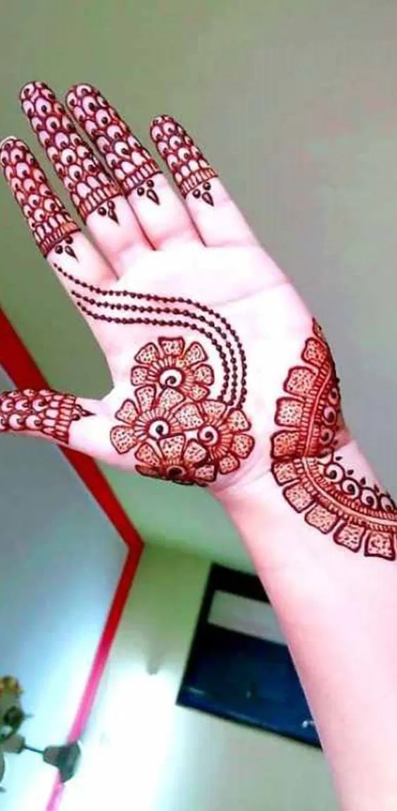 Trendy Simple Mehndi Design #186