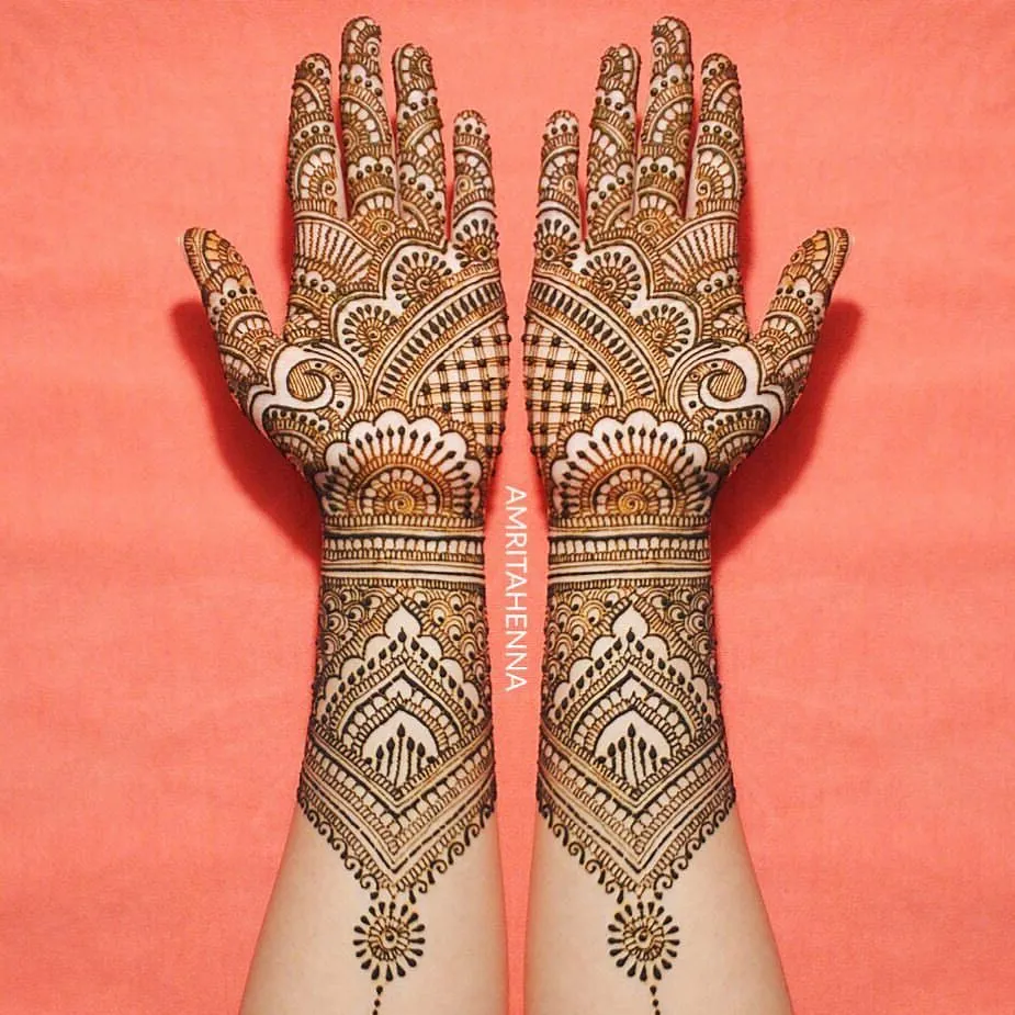 Intricate Simple Mehndi Design #188