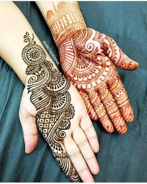 Charming Simple Mehndi Design #189