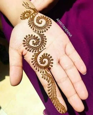 Modern Simple Mehndi Design #191