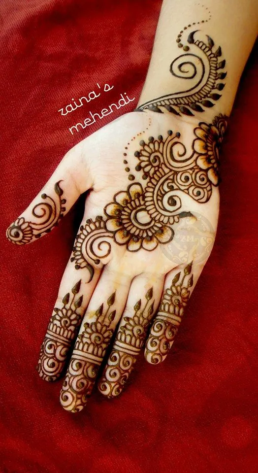 Graceful Simple Mehndi Design #207
