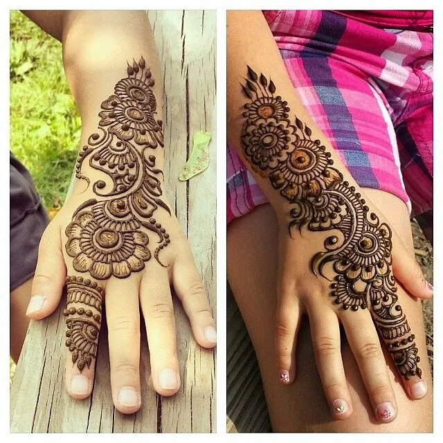 Intricate Simple Mehndi Design #218