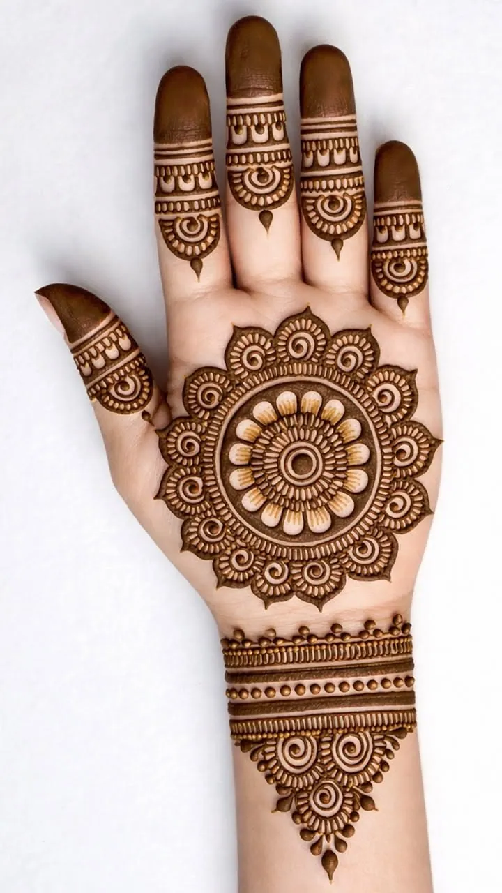 Classic Simple Mehndi Design #22