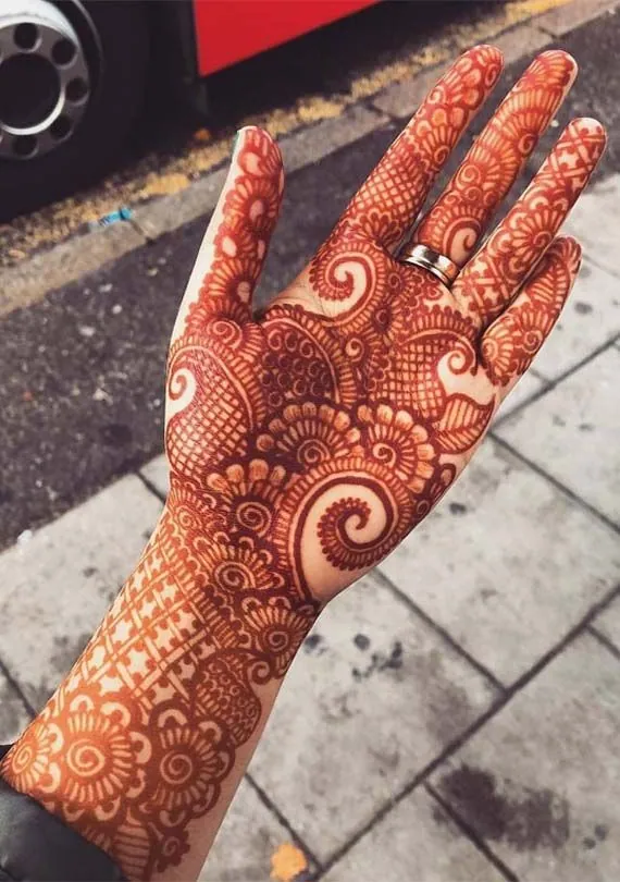 Classic Simple Mehndi Design #222