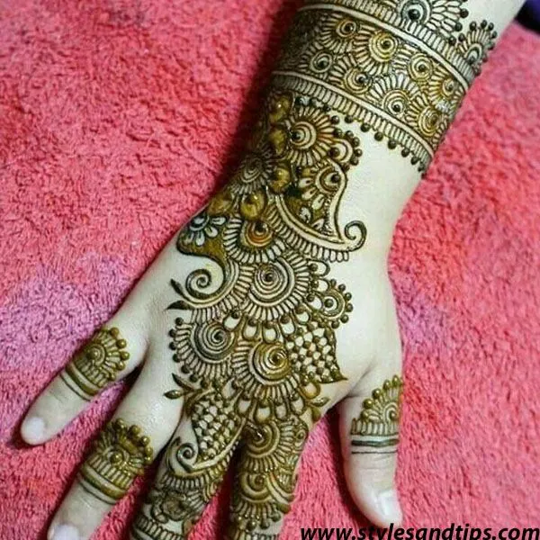 Graceful Simple Mehndi Design #227