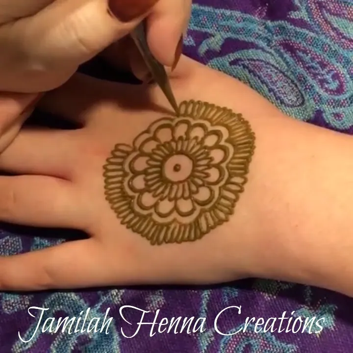 Intricate Simple Mehndi Design #228