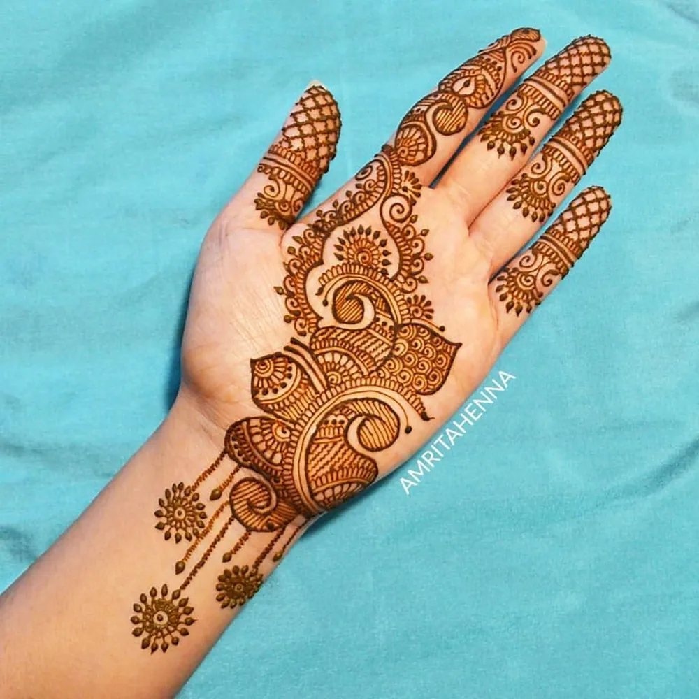 Classic Simple Mehndi Design #232