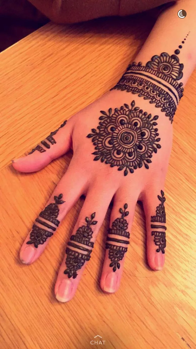 Intricate Simple Mehndi Design #258