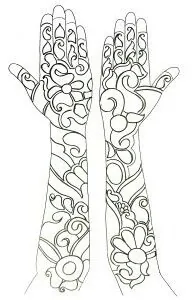 Elegant Simple Mehndi Design #260