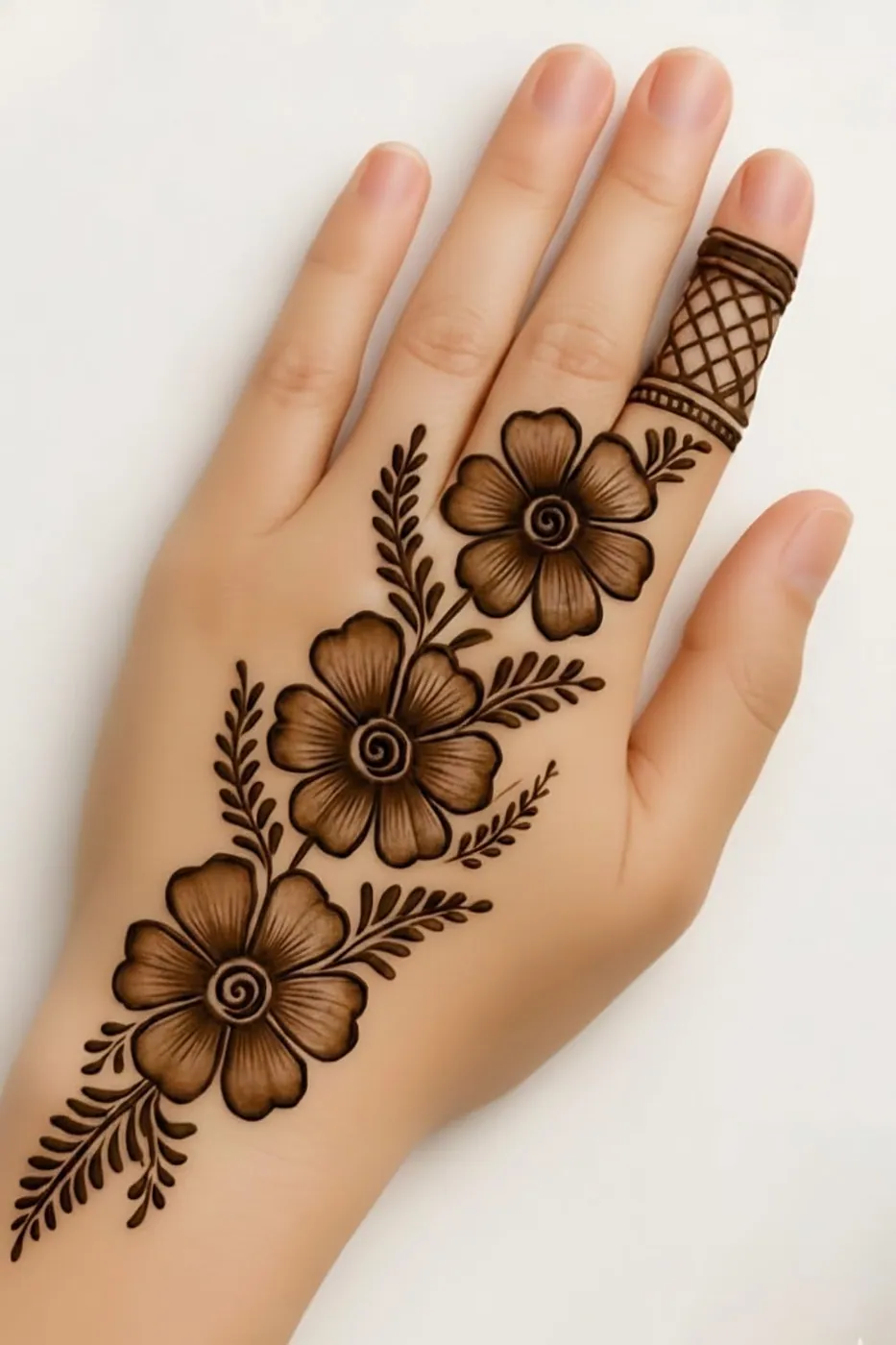 Elegant Simple Mehndi Design #30