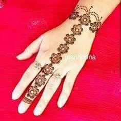 Modern Simple Mehndi Design #321