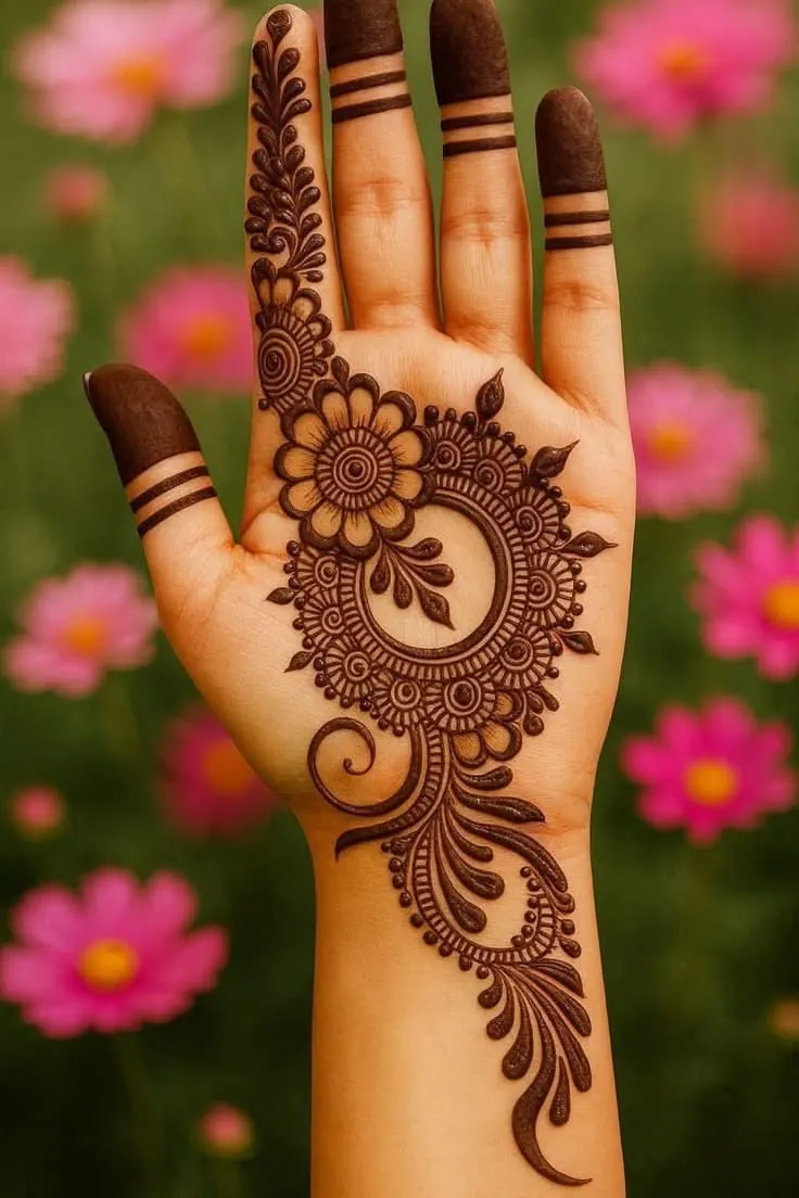 Beautiful Simple Mehndi Design #34