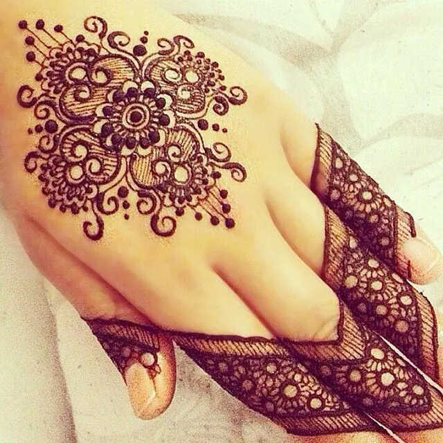 Stylish Simple Mehndi Design #363
