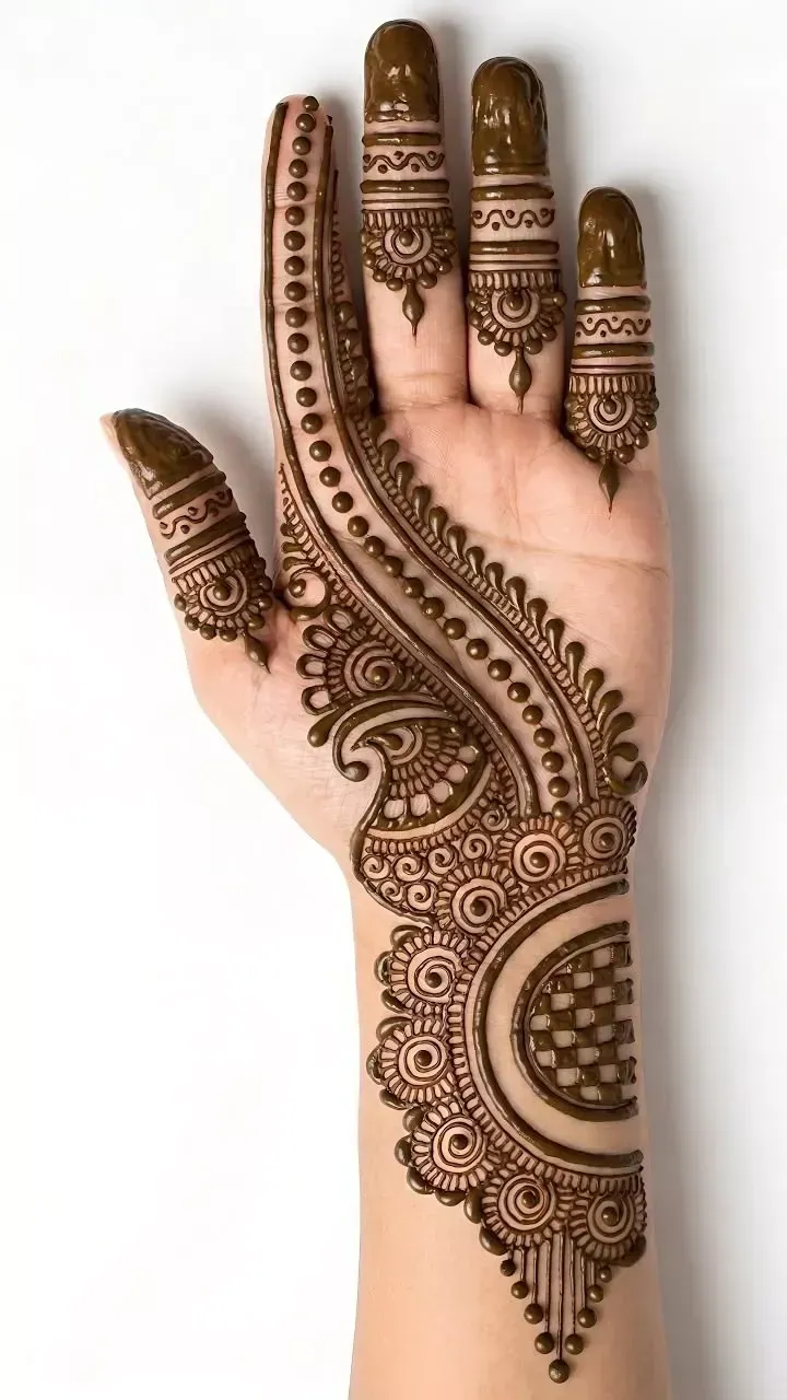 Stylish Simple Mehndi Design #53