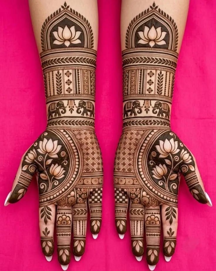 Intricate Simple Mehndi Design #58