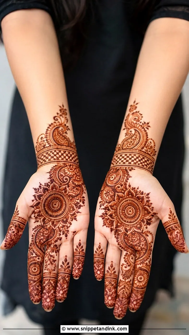 Modern Simple Mehndi Design #61