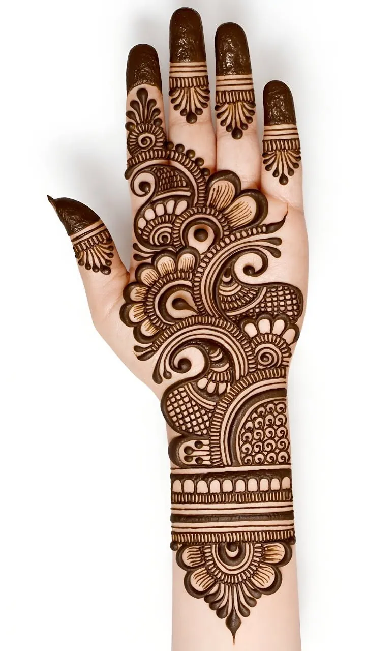 Modern Simple Mehndi Design #71
