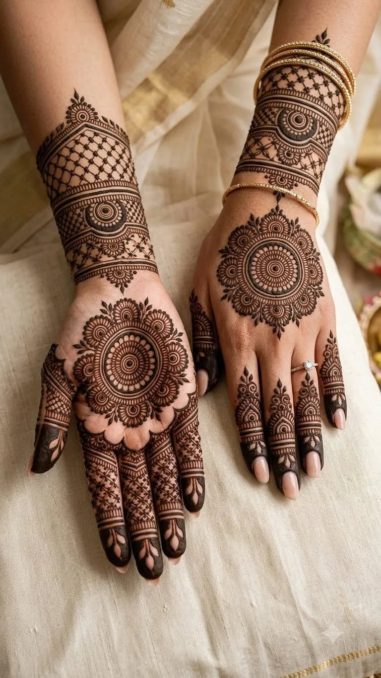 Charming Simple Mehndi Design #79