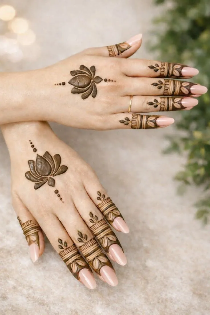 Intricate Simple Mehndi Design #8