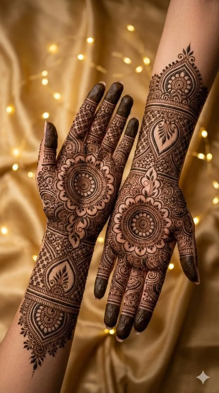 Stylish Simple Mehndi Design #83