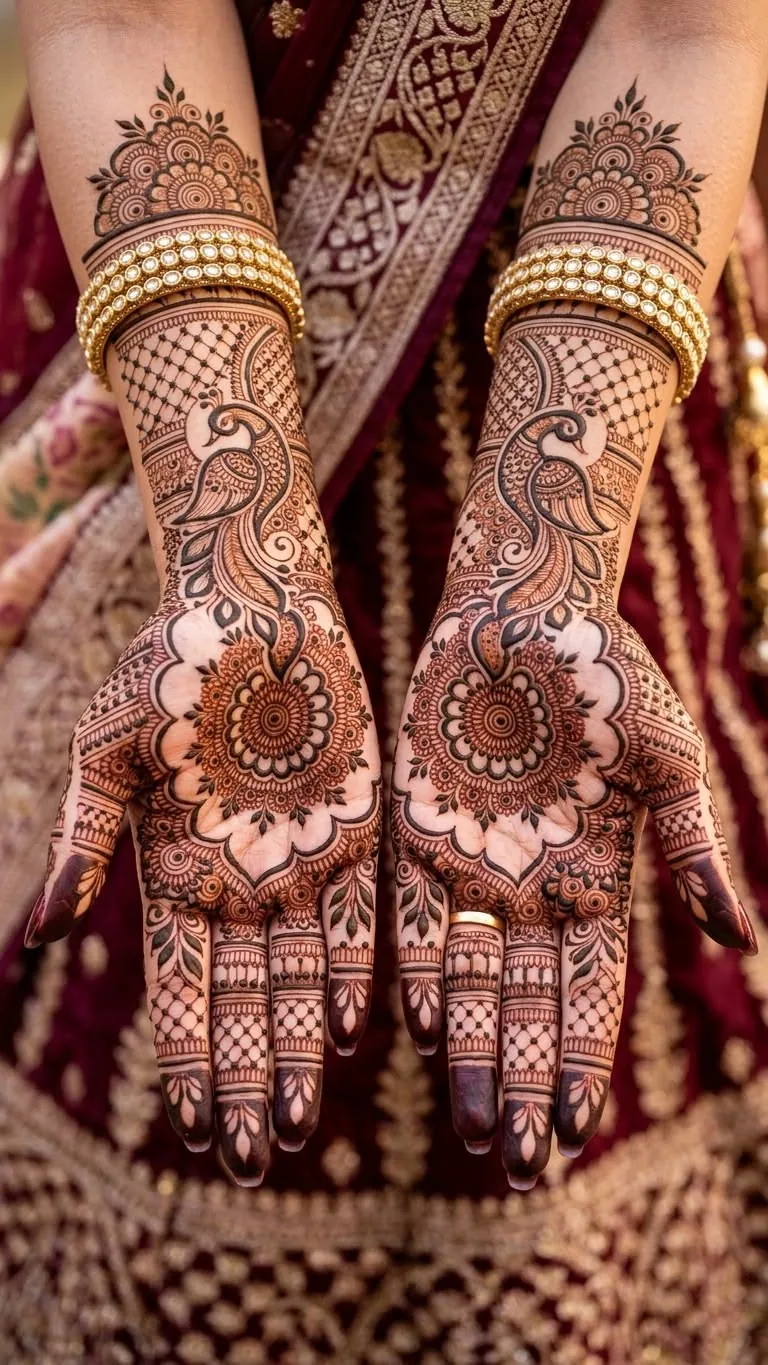 Stylish Simple Mehndi Design #93